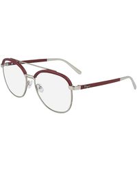 Ferragamo - Sf2195L 42914 718 Optical Frames Metal Pilot - Lyst