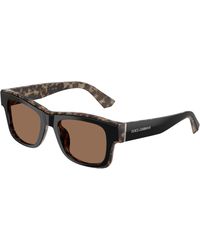 Dolce & Gabbana - Dg4515 341773 Sunglasses Acetate Squared Normal - Lyst