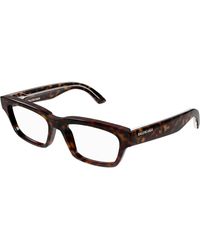 Balenciaga - Bb0344O 002 Optical Frames Acetate Transparent Squared - Lyst