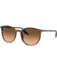 Ray-Ban - Rb2204f Round Sunglasses - Lyst