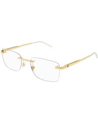 Montblanc - Mb0279O 002 Optical Frames Metal Squared - Lyst