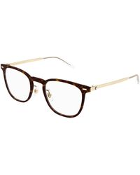 Montblanc - Mb0393On 003 Optical Frames Injected Transparent Squared - Lyst