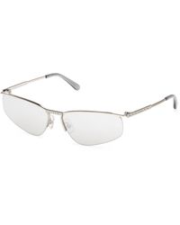 Gcds - Gd0071 16C Sunglasses Metal Smoke Geometric Normal - Lyst