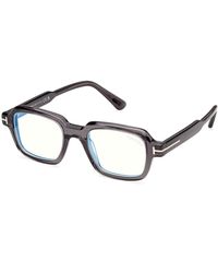 Tom Ford - Ft6123-B 020 Optical Frames Acetate Geometric Normal - Lyst