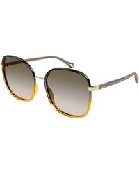 Chloé - Ch0031S 010 Sunglasses Bio-Inject Squared Shaded - Lyst