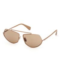 Max Mara - Mm0165 Joey 45E Sunglasses Metal Round Normal - Lyst