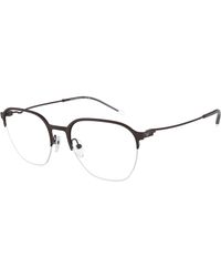 Emporio Armani - Ea1160 3380 Optical Frames Metal Transparent Pantos Normal - Lyst