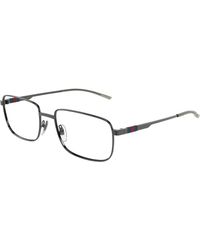 Gucci - Gg1678O 006 Optical Frames Metal Transparent Squared - Lyst