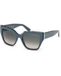 Guess - Gm00029 89B Sunglasses Acetate Smoke Squared Normal - Lyst