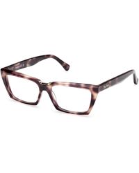 Max Mara - Mm5180 052 Optical Frames Acetate Squared Normal - Lyst