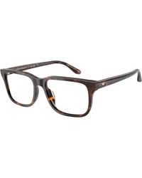 Emporio Armani - Ea3250U 5026 Optical Frames Acetate Squared Normal - Lyst