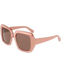 Ferragamo - Sf2081S 668 Sunglasses Acetate Squared Normal - Lyst