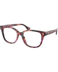 Ralph Lauren - Ra7196U 6239 Optical Frames Acetate Transparent Squared Normal - Lyst