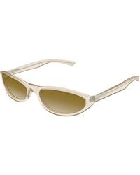 Balenciaga - Bb0007S 015 Occhiali Da Sole Acetato Marrone Rotonda Sfumato - Lyst