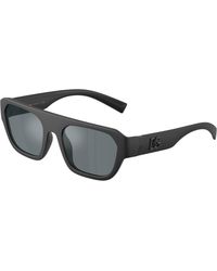 Dolce & Gabbana - Dg6206 25256G Sunglasses Injected Squared Mirror - Lyst