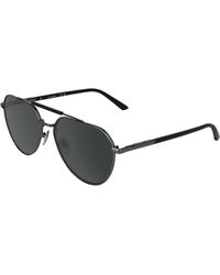 Calvin Klein - Ck26100S 070 Sunglasses Metal Pilot Normal - Lyst