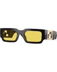 Versace - Ve4506U Gb1/85 Sunglasses Injected Squared Normal - Lyst