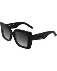 KARL LAGERFELD - Kl6203S 001 Sunglasses Acetate Squared Normal Shaded - Lyst