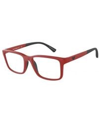 Emporio Armani - Ea3203 5624 Optical Frames Plastic Squared - Lyst