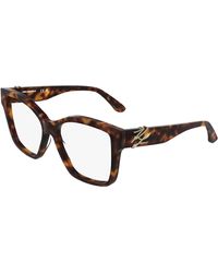 KARL LAGERFELD - Kl6215 240 Optical Frames Acetate Squared Normal - Lyst