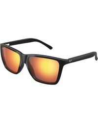 Maui Jim - Mj0864S 003 Occhiali Da Sole Iniettato Rosso Squadrata - Lyst