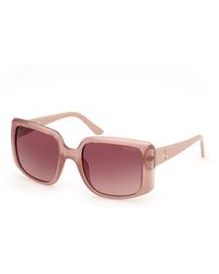 Guess - Gu00097 57F Sunglasses Injected Squared Normal Shaded - Lyst