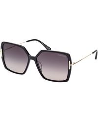 Tom Ford - Ft1039 Joanna 01B Sunglasses Acetate Butterfly Normal Shaded - Lyst
