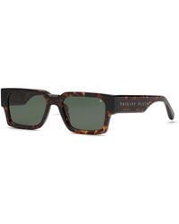 Philipp Plein - Spp183M Plein Master 743 Sunglasses Acetate Squared Normal - Lyst