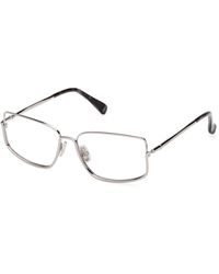 Max Mara - Mm5203 014 Optical Frames Metal Squared Normal - Lyst