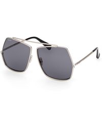 Max Mara - Mm0006 Elsa 17A Sunglasses Metal Geometric Normal - Lyst