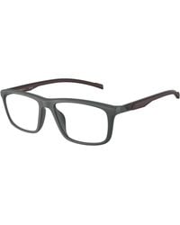 Emporio Armani - Ea3286U 6205 Optical Frames Injected Transparent Squared Normal - Lyst