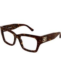 Balenciaga - Bb0325O 007 Optical Frames Acetate Transparent Squared - Lyst