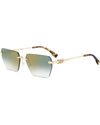 DSquared² - D2 0102/S Pef/D6 Sunglasses Metal Squared Mirrored Shaded - Lyst