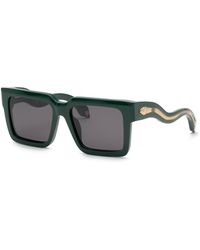 Roberto Cavalli - Src055 0D80 Sunglasses Acetate Smoke Squared Normal - Lyst