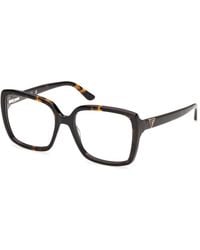 Guess - Gu50435 52 Optical Frames Acetate Squared Normal - Lyst