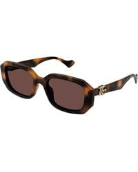 Gucci - Gg1535S 002 Sunglasses Injected Squared - Lyst