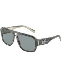 Dolce & Gabbana - Dg4403 339087 Sunglasses Plastic Dark Pilot - Lyst