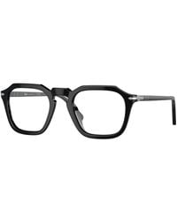 Persol - Po3292V 95 Optical Frames Acetate Transparent Squared Normal - Lyst