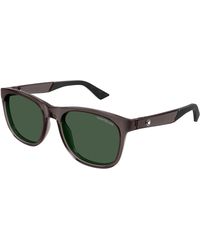 Montblanc - Mb0400S 003 Sunglasses Injected Squared - Lyst