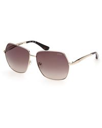 Guess - Gu00309 32F Sunglasses Metal Butterfly Normal - Lyst