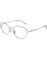 Gucci - Gg1699O 004 Optical Frames Metal Transparent Cat Eye - Lyst