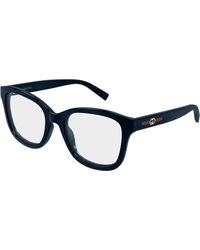 Gucci - Gg2104O 001 Optical Frames Injected Transparent Squared - Lyst