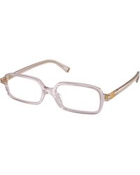 Miu Miu - Mu 01Yv 12W1O1 Optical Frames Acetate Squared Normal - Lyst