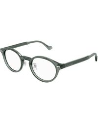 Gucci - Gg1127Oj 005 Optical Frames Acetate Transparent Round - Lyst