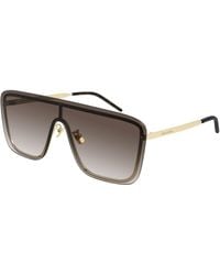 Saint Laurent - Sl 364 Mask 006 Sunglasses Metal Mask Normal - Lyst