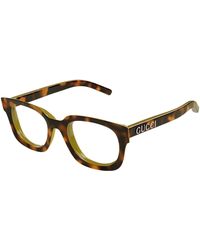 Gucci - Gg1721O 002 Optical Frames Injected Transparent Squared - Lyst
