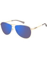 Polaroid - Pld 2160/G/S/X J5G/5X Sunglasses Metal Pilot Polarized Mirror - Lyst