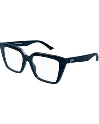 Balenciaga - Bb0130O 009 Optical Frames Acetate Transparent Squared - Lyst