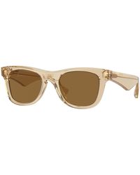 Burberry - Be4426 412373 Sunglasses Acetate Bronze Squared Normal - Lyst