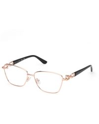 Guess - Gu50179 028 Optical Frames Metal Squared Normal - Lyst